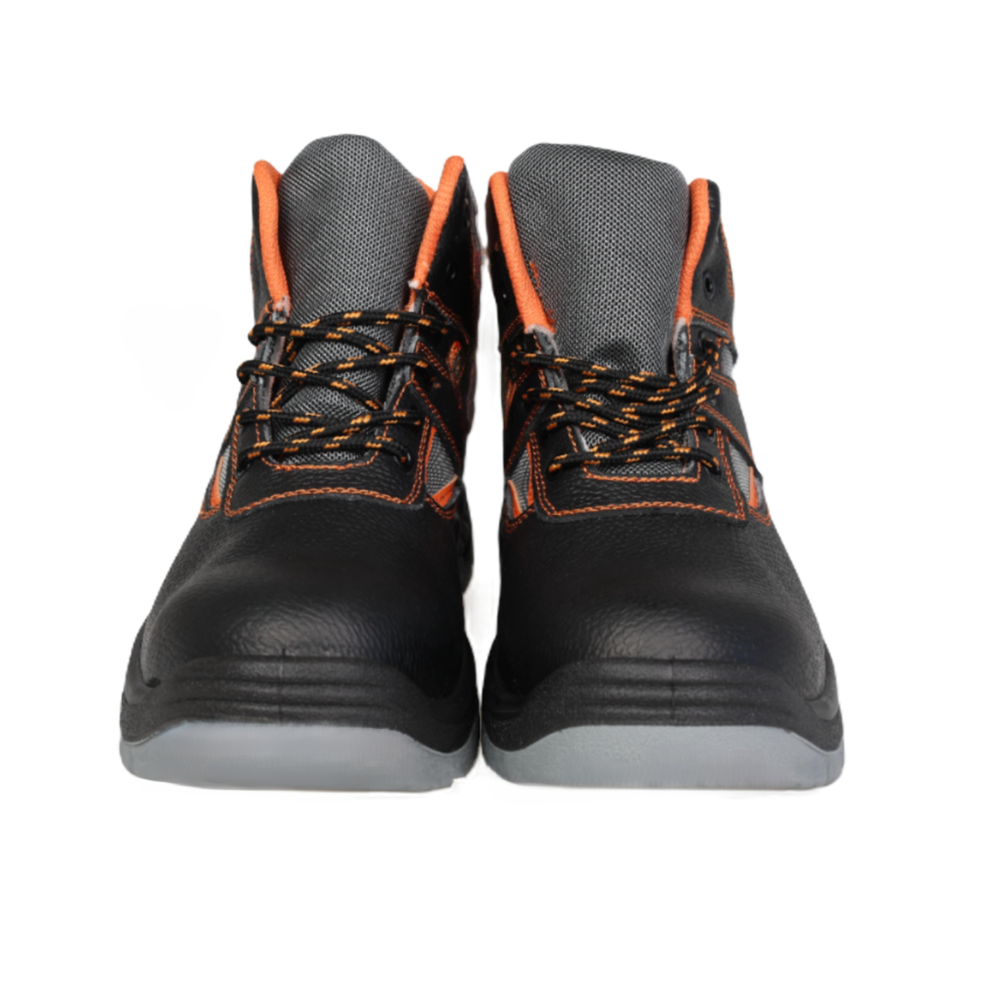 Alpha Black Leather Safety Boots